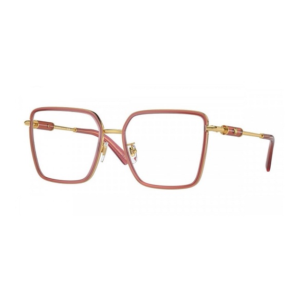 NEW VERSACE SQUARE EYEGLASSES VE1294D 1510 PINK METAL MOD 1294D 1510 EYEWEAR - Picture 1 of 3